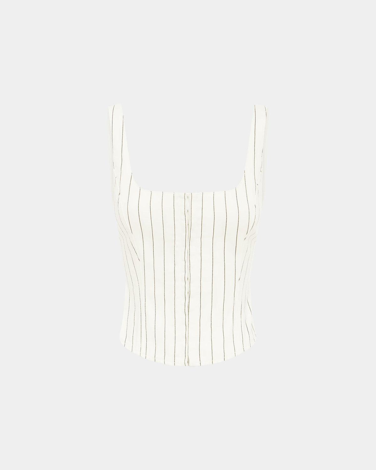 Womens Gigi Bustier Prophetik Fitted Fashion Tops - White