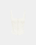 Womens Gigi Bustier Prophetik Fitted Fashion Tops - White