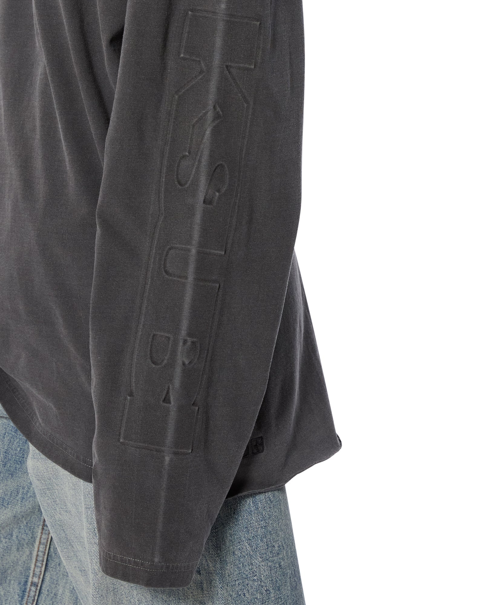 SOTT BOYFRIEND LS TEE CHARCOAL