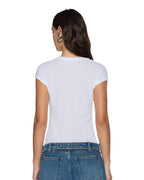 WOMENS STAPLE SS TEE WHITE SHEER TEES