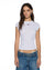 WOMENS  STAPLE SS TEE WHITE SHEER FITTED TEES