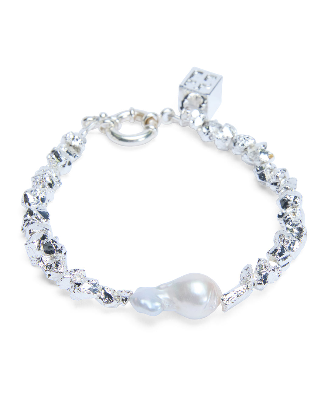  UNCUT SILVER BRACELET JEWELLERY