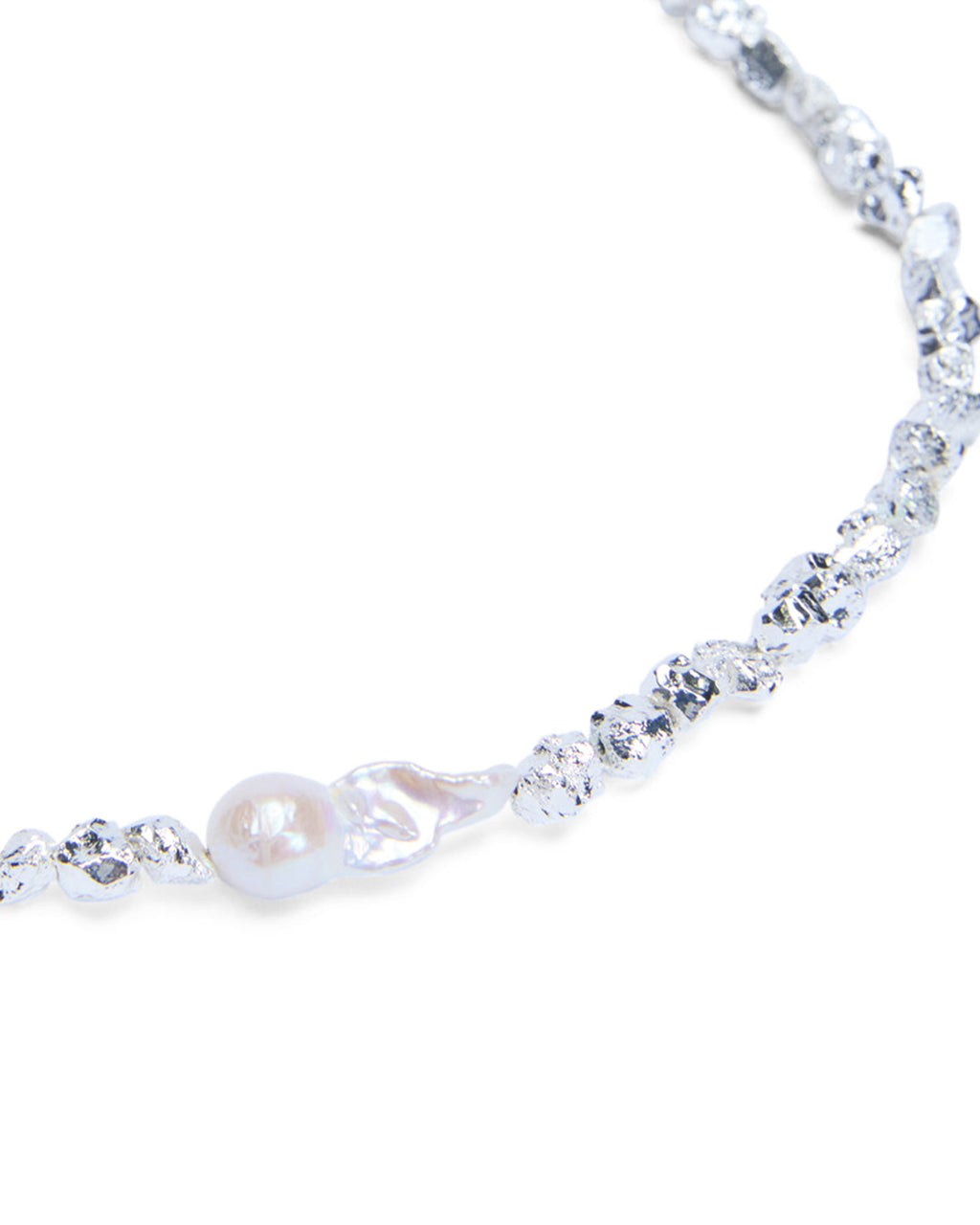 UNCUT SILVER CHOKER JEWELLERY