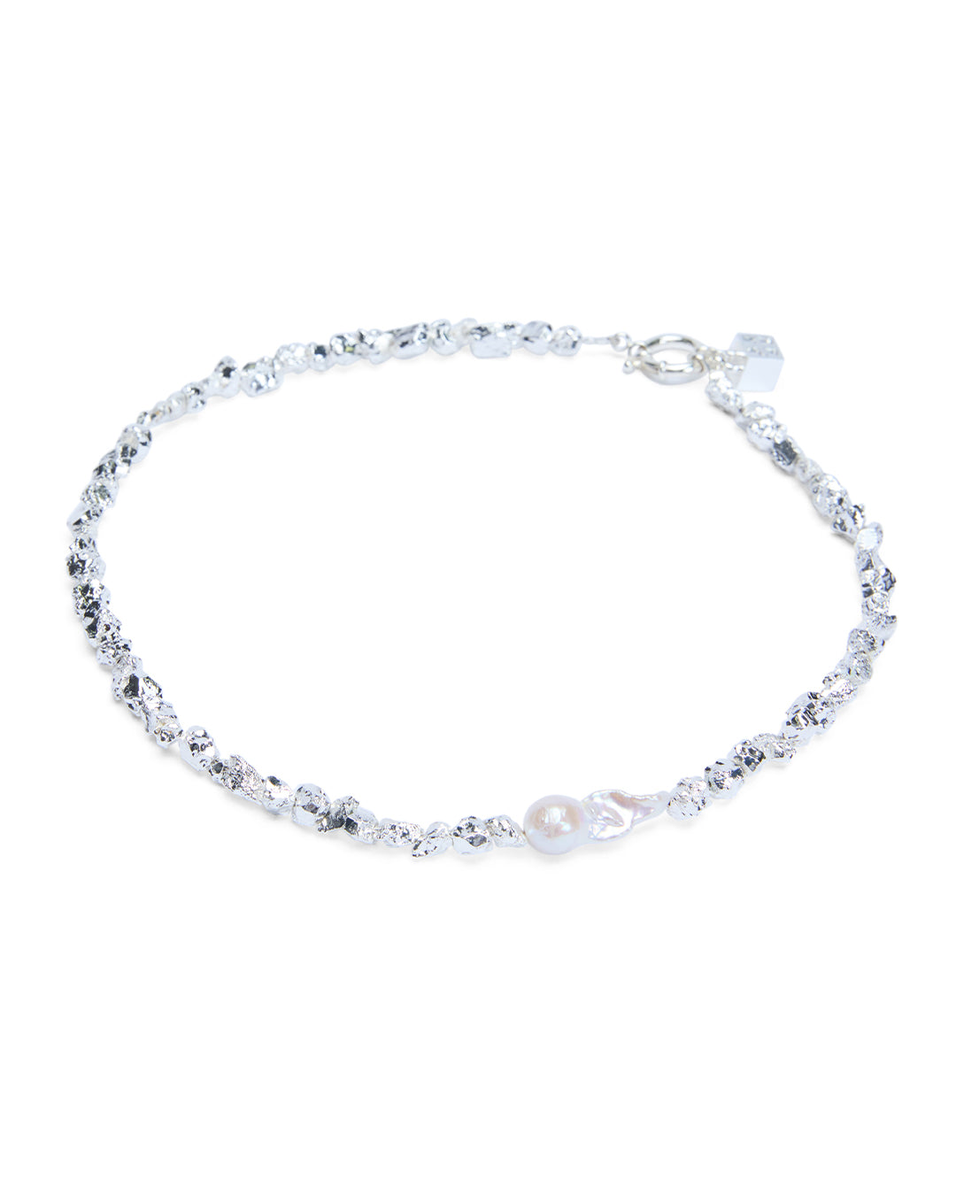 UNCUT SILVER CHOKER