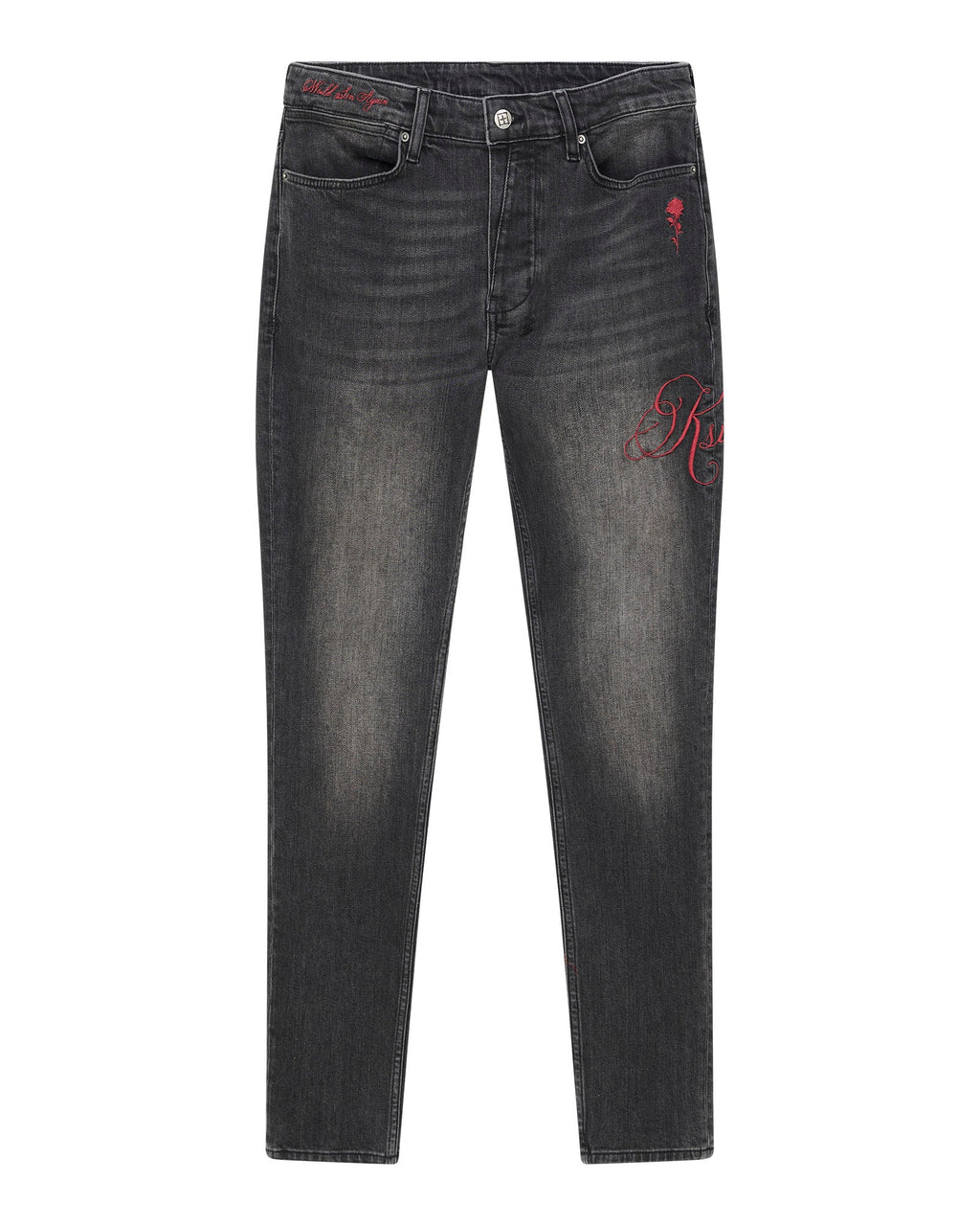 MENS VAN WINKLE BLACK ROKK DENIM JEANS