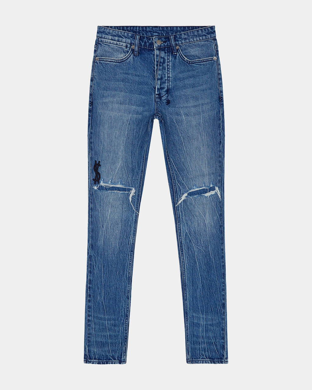 Mens Van Winkle Bluuu Skinny Denim Jeans - Denim