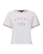 WOMENS VARSITY SHRUNKEN TEE WHITE QUARTZ TEES