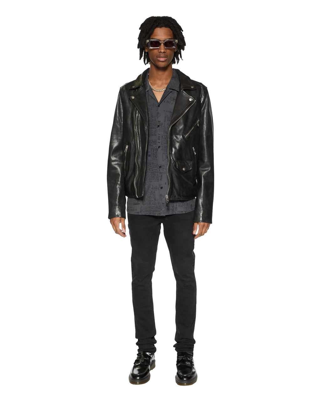 Mens Verses Resort Ss Shirt Black Regular Shirts - Black