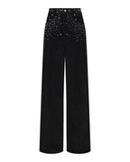 Womens Ksuper Renaissance Jet Black Baggy Denim Jeans - Black