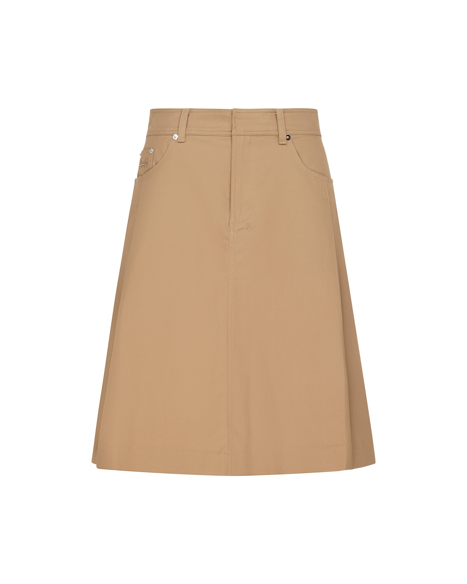 WOMENS  TRINITY KILT TAN REGULAR SKIRTS