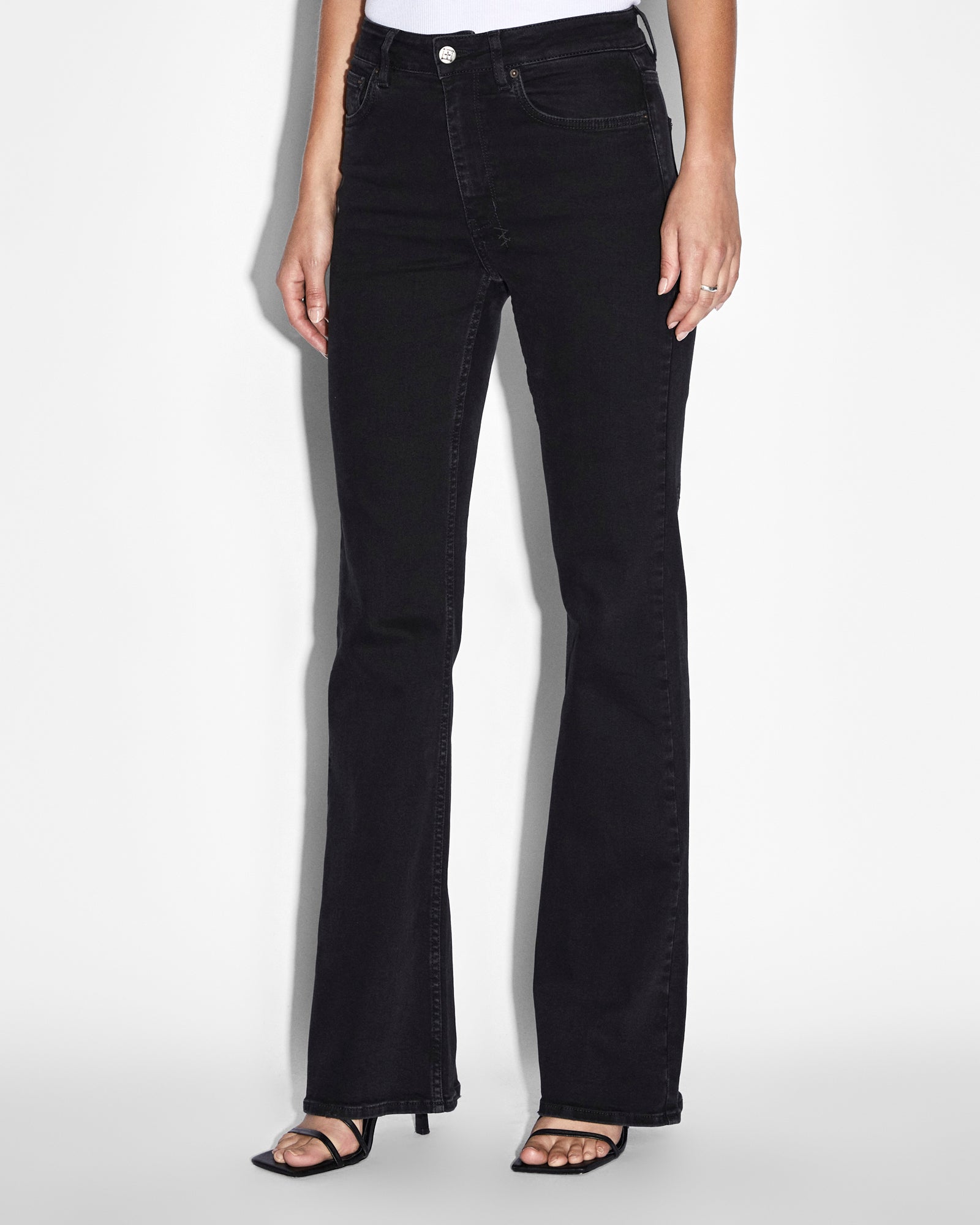 WOMENS  SOHO STEALTH FLARE DENIM JEANS
