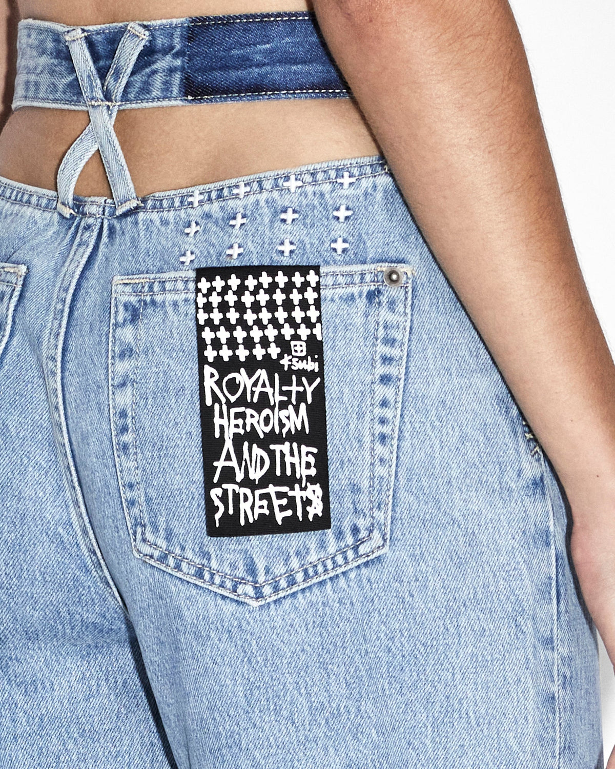 WOMENS PLAYBACK AUTHENTIK KUT OUT DENIM JEANS