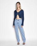 WOMENS PLAYBACK AUTHENTIK KUT OUT DENIM JEANS