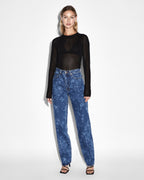 WOMENS PLAYBACK IMPRINT DENIM JEANS