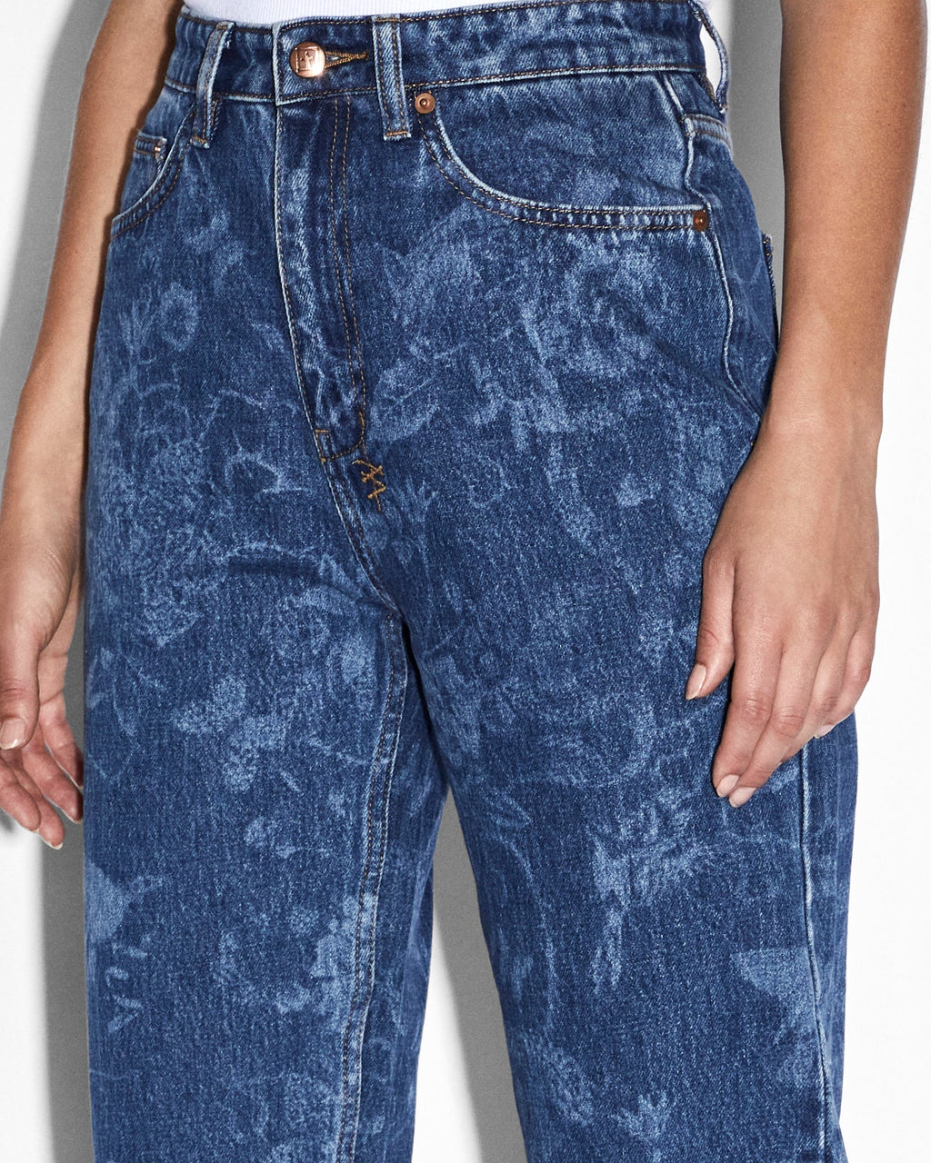 WOMENS PLAYBACK IMPRINT DENIM JEANS