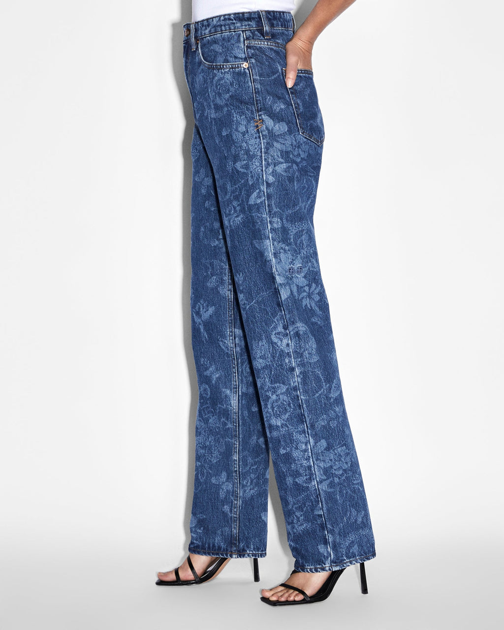 WOMENS PLAYBACK IMPRINT DENIM JEANS