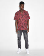 Mens Digi Resort Ss Shirt Multi Regular Shirts - Multi Colour