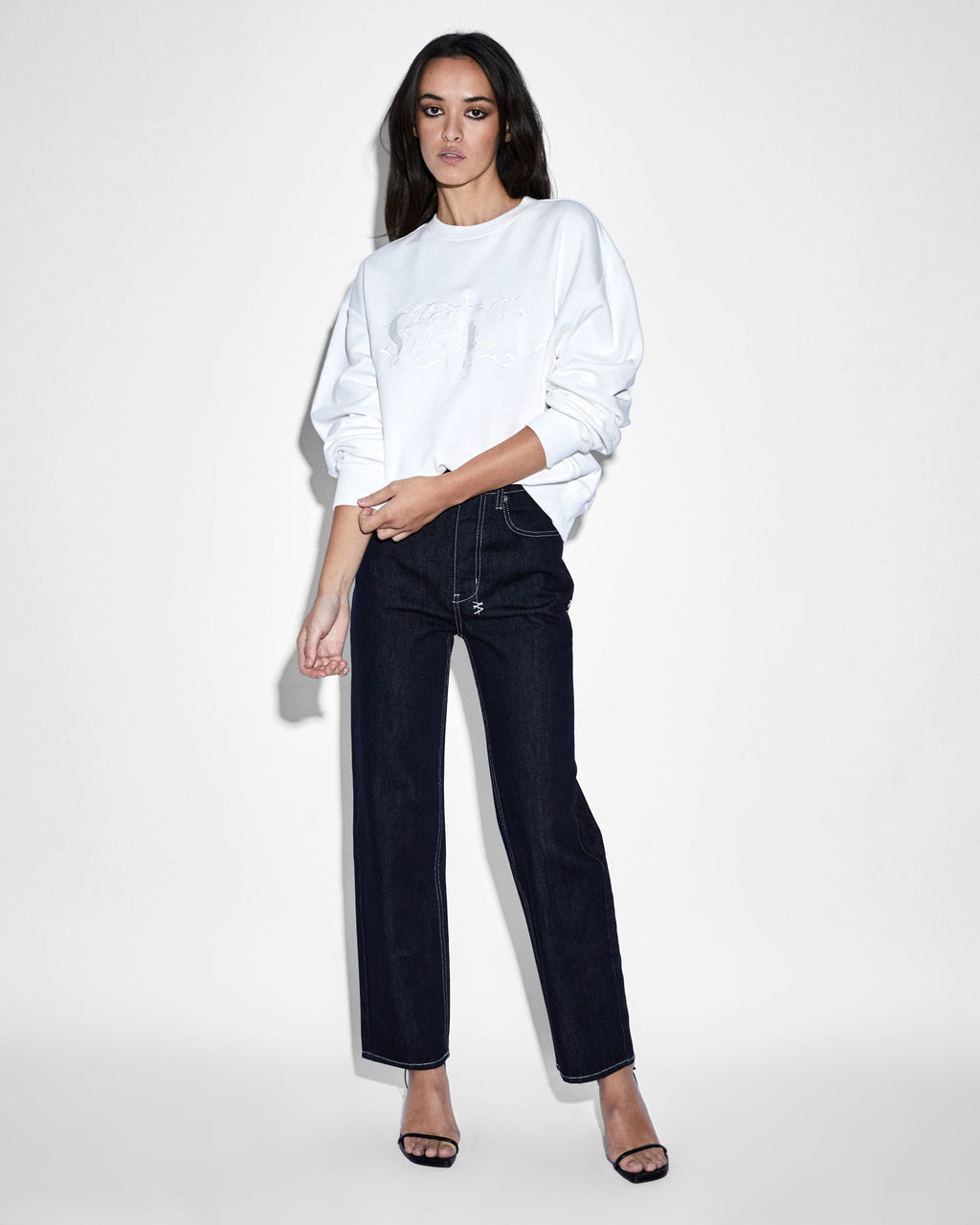 Womens Brooklyn Jean Zenith Straight Denim Jeans - Denim