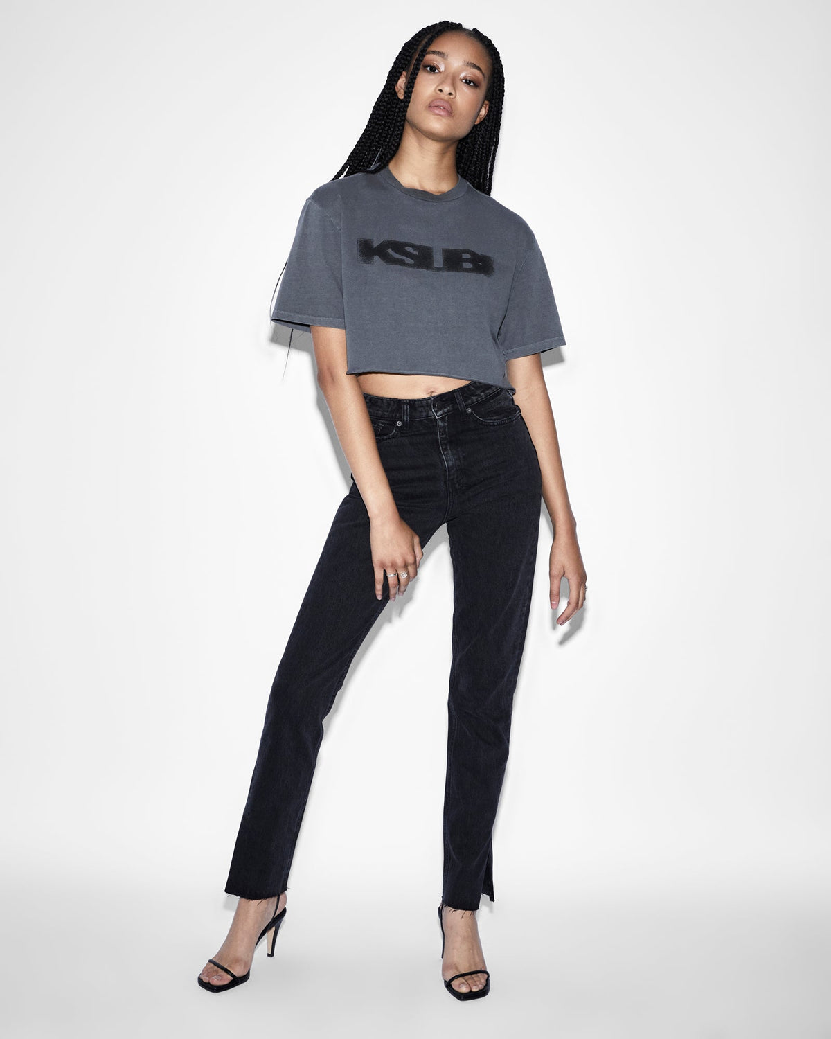 Womens Melrose Onyx Slim Denim Jeans - Black