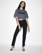Womens Melrose Onyx Slim Denim Jeans - Black