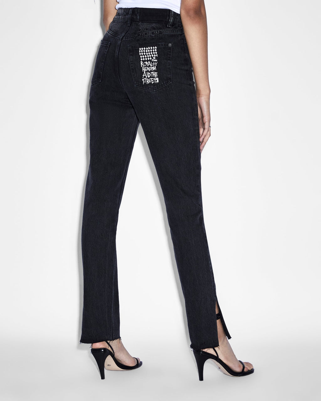 Womens Melrose Onyx Slim Denim Jeans - Black