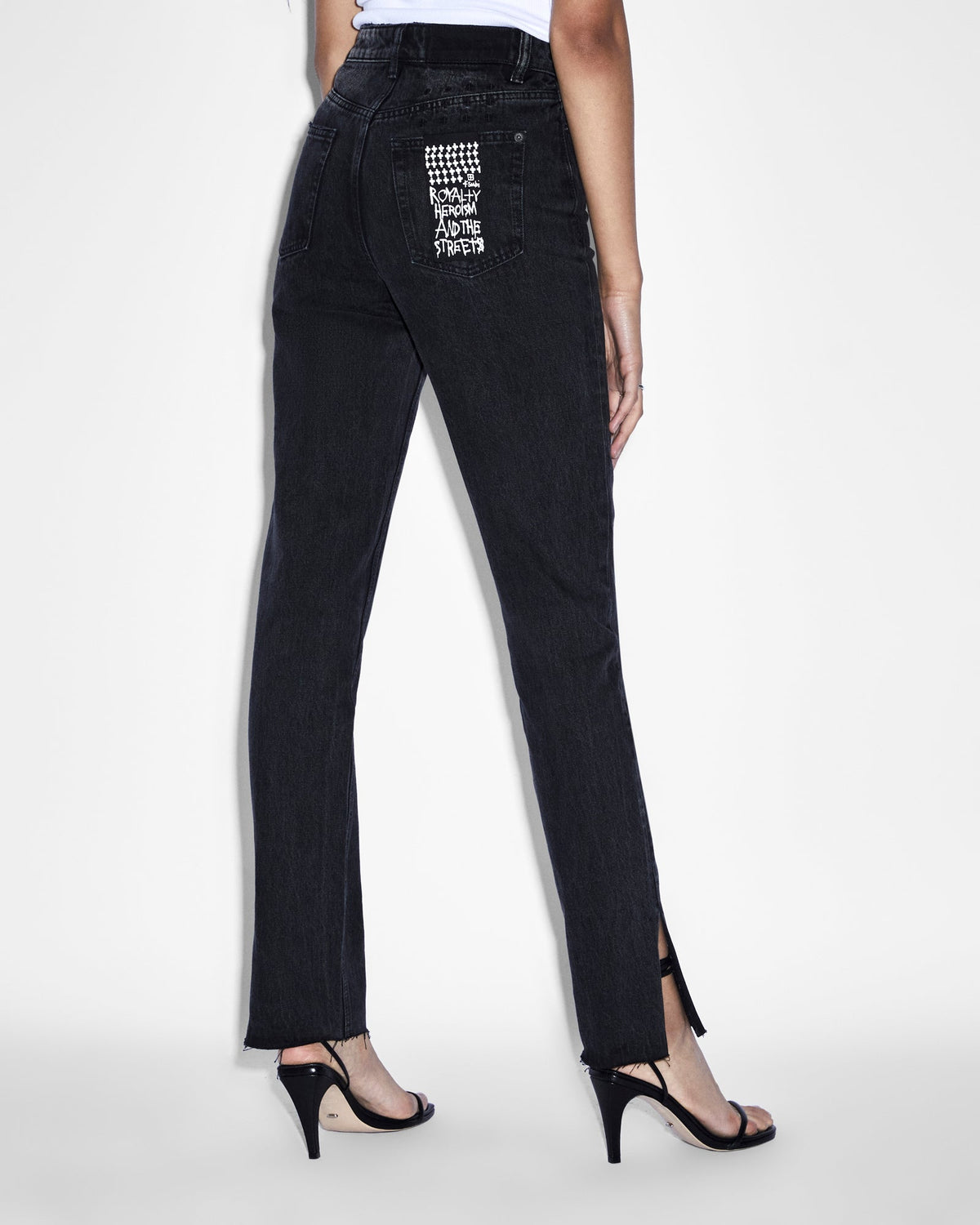 Womens Melrose Onyx Slim Denim Jeans - Black