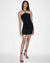 WOMENS  SUSPENSE MINI DRESS BLACK FITTED DRESSES