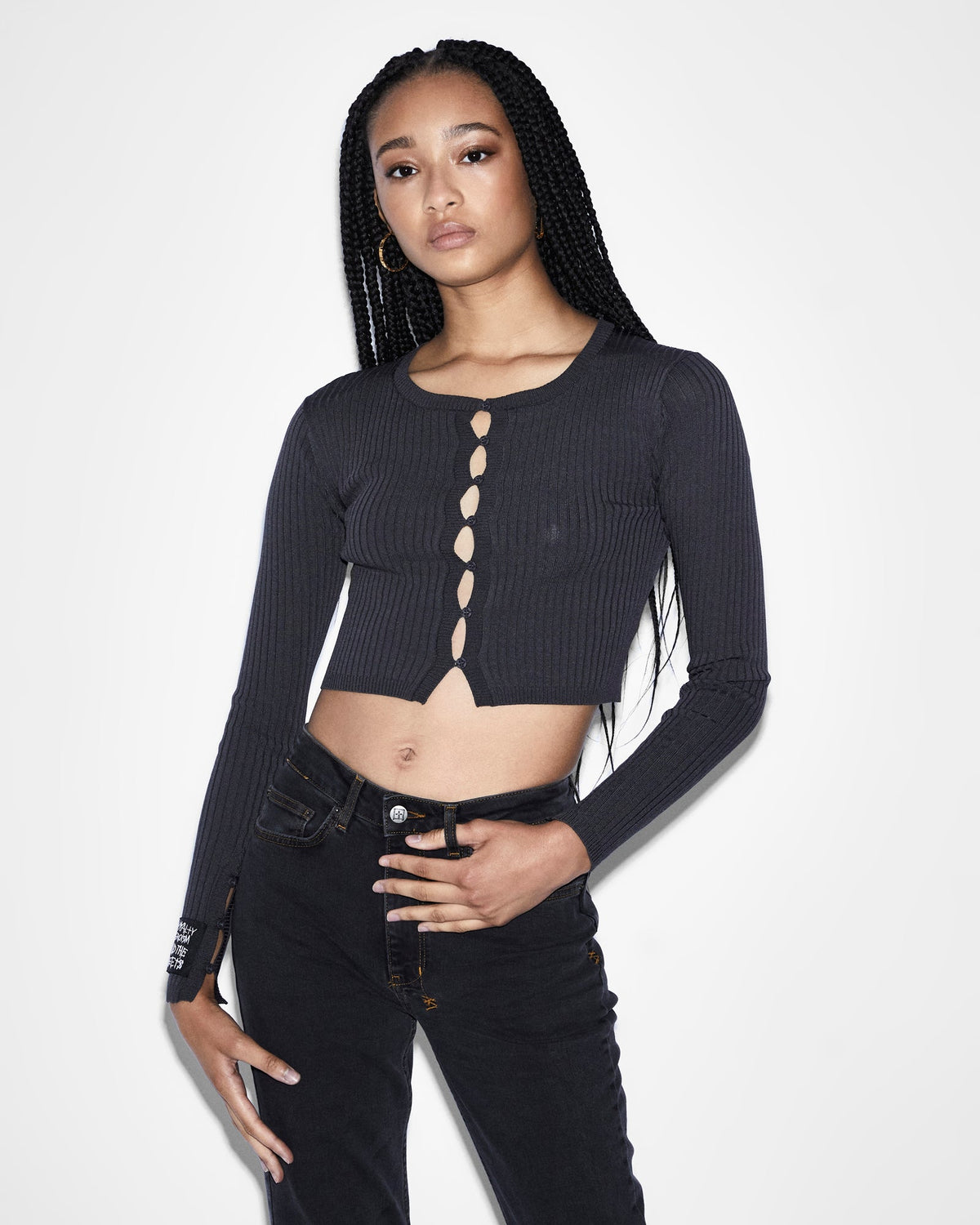WOMENS TRANSCEND CARDI SILVER FASHION TOPS