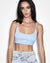 WOMENS  KNIT BRALETTE SKY FITTED FASHION TOPS