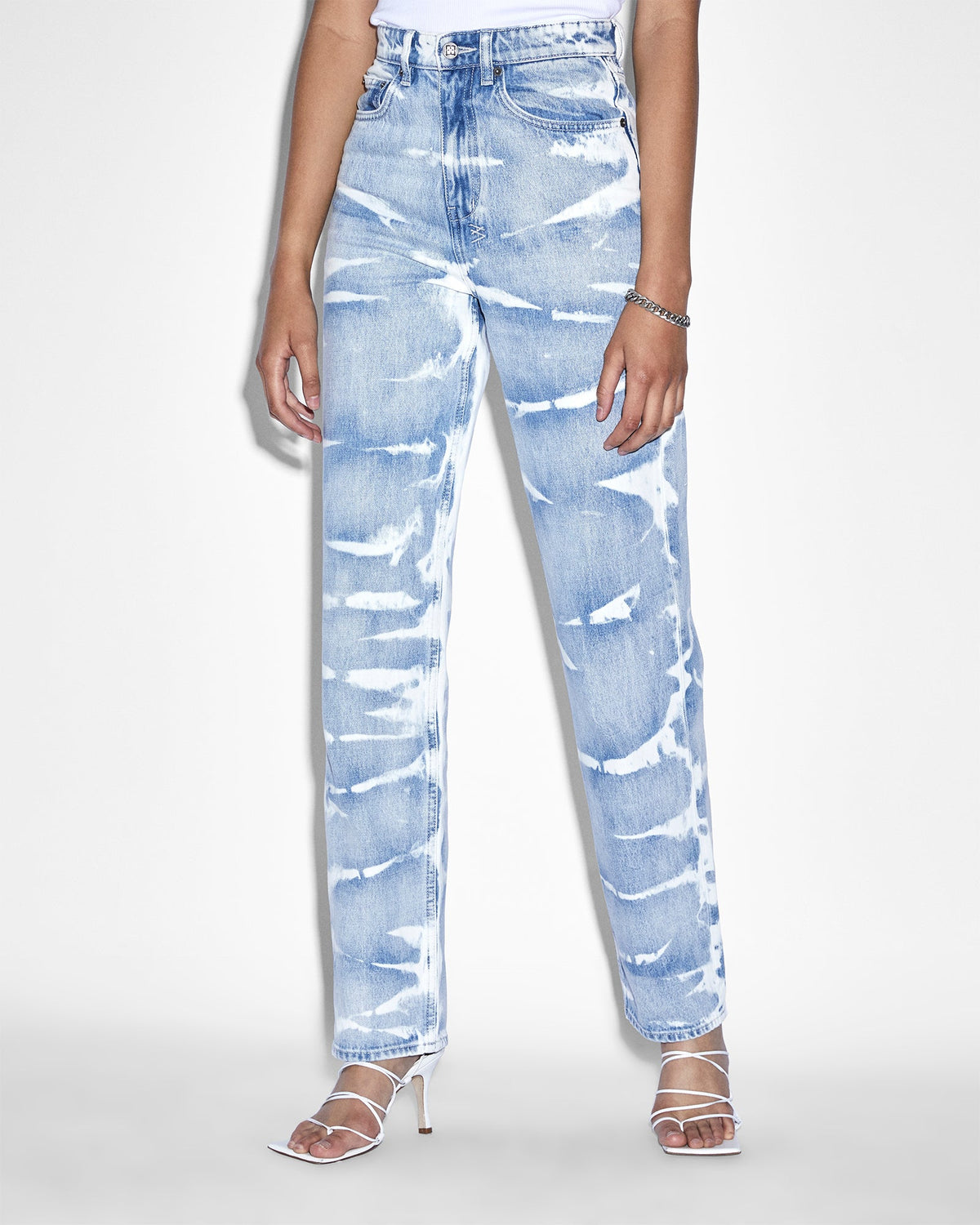 Womens Playback Motley Straight Denim Jeans - Multi Colour