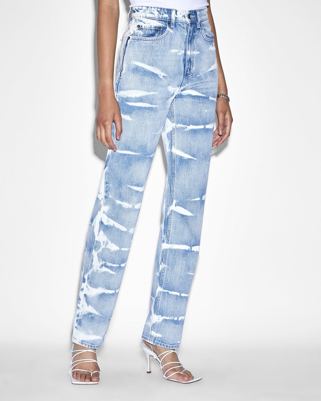 Womens Playback Motley Straight Denim Jeans - Multi Colour