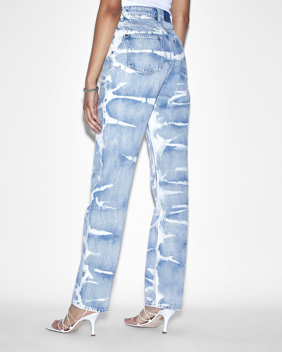 Womens Playback Motley Straight Denim Jeans - Multi Colour