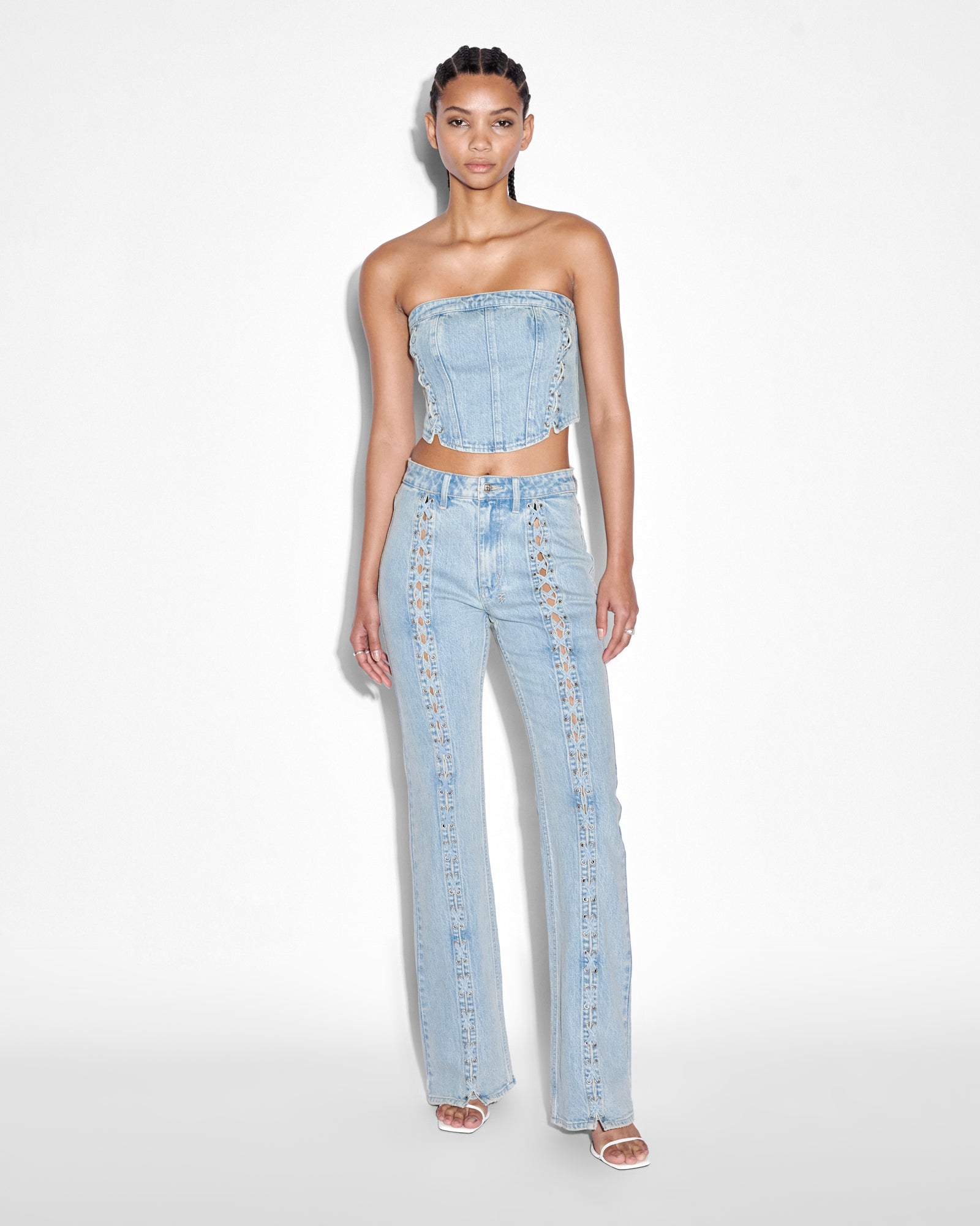 WOMENS  BUSTIER DOVE LACED FITTED FASHION TOPS