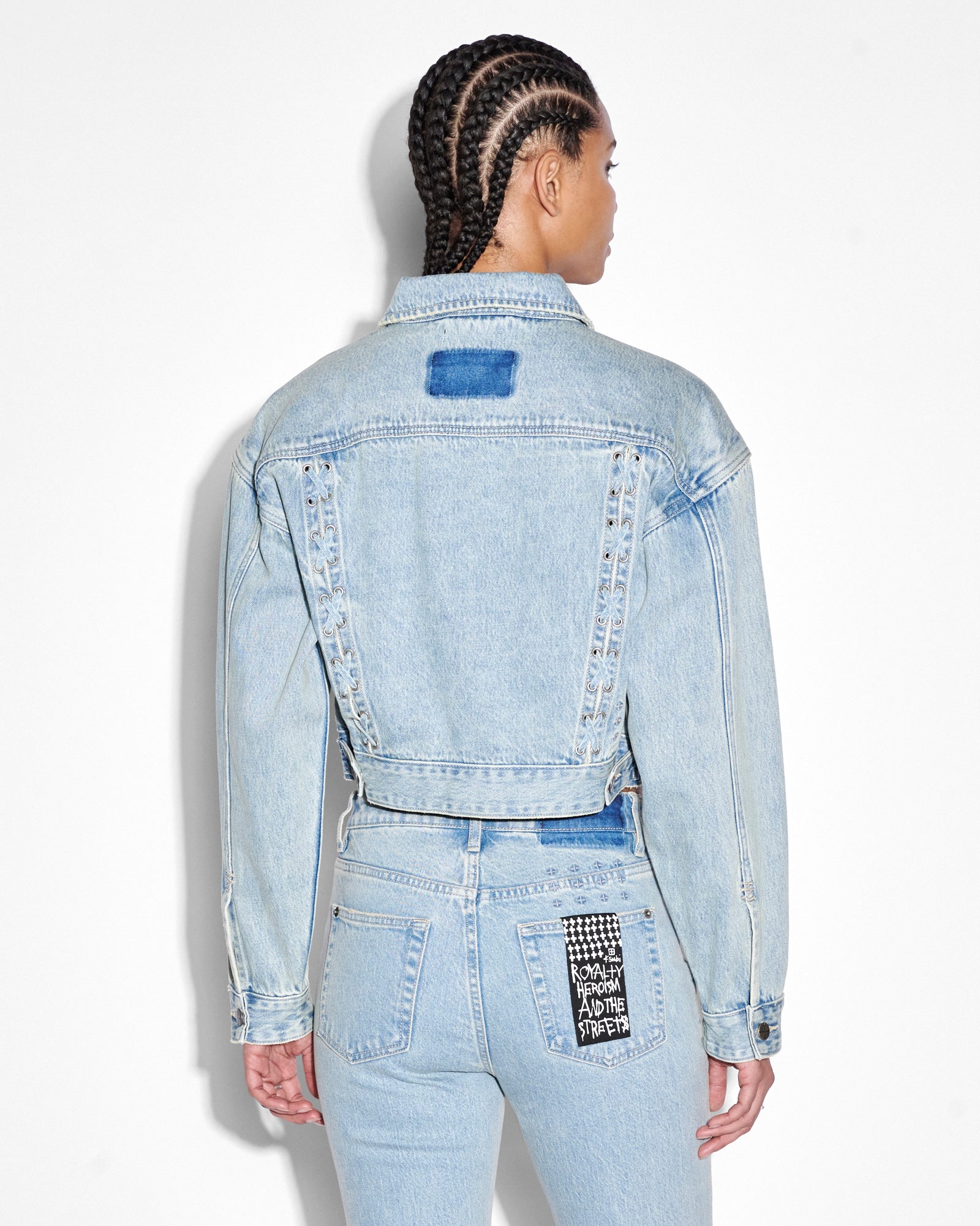 WOMENS  BILLIE JACKET DOVE LACED OVERSIZED JACKETS