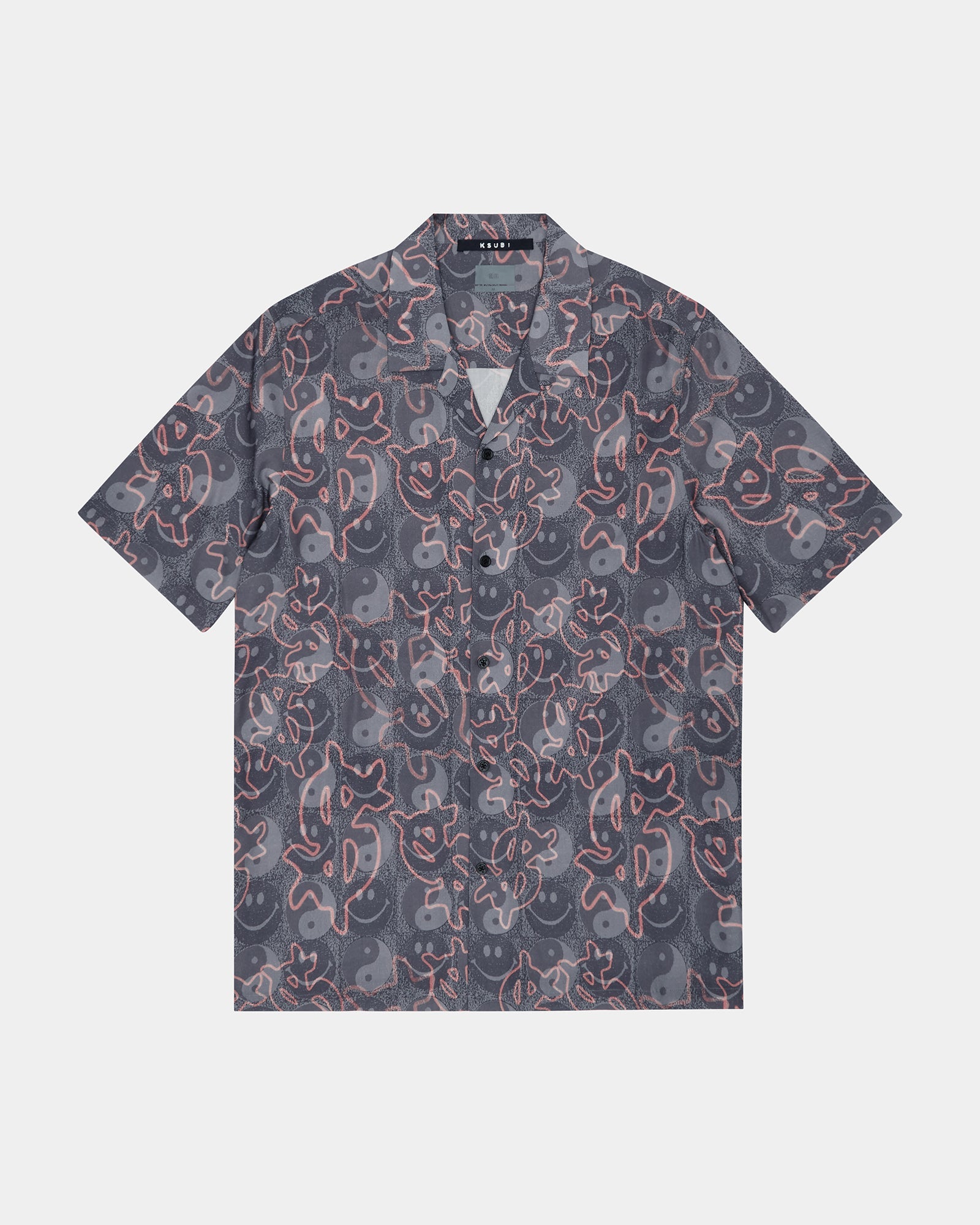 MENS  YIN DOLLAR RESORT SS SHIRT MULTI REGULAR SHIRTS