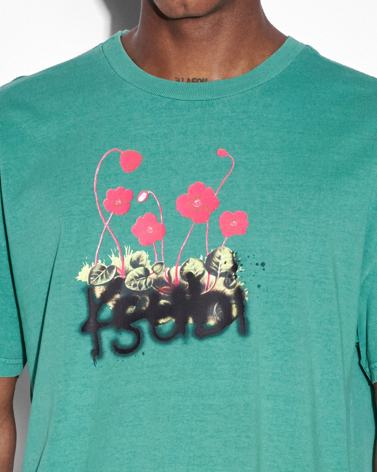 GRASS CUTTER BIGGIE SS TEE GREENOUT