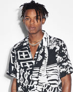 Mens Ikonik Resort Ss Shirt Multi Regular Shirts - Multi Colour