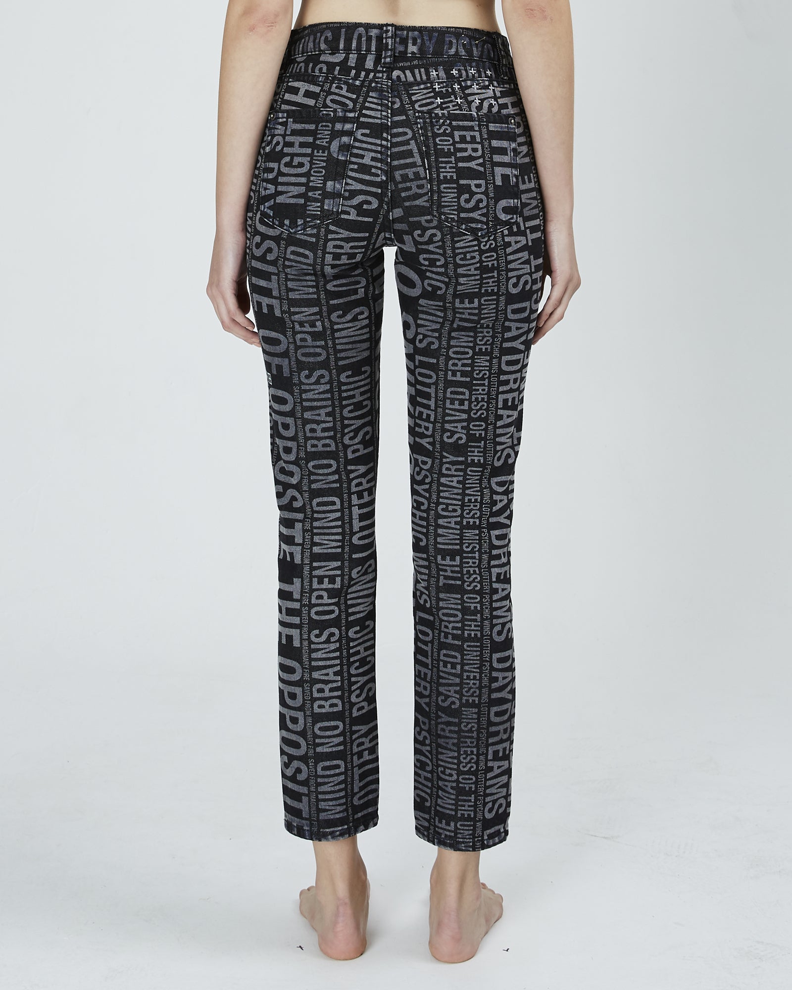 WOMENS  SLIM PIN TYPE O SLIM DENIM JEANS