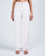 Womens Playback Barely Blush Straight Denim Jeans - Pink