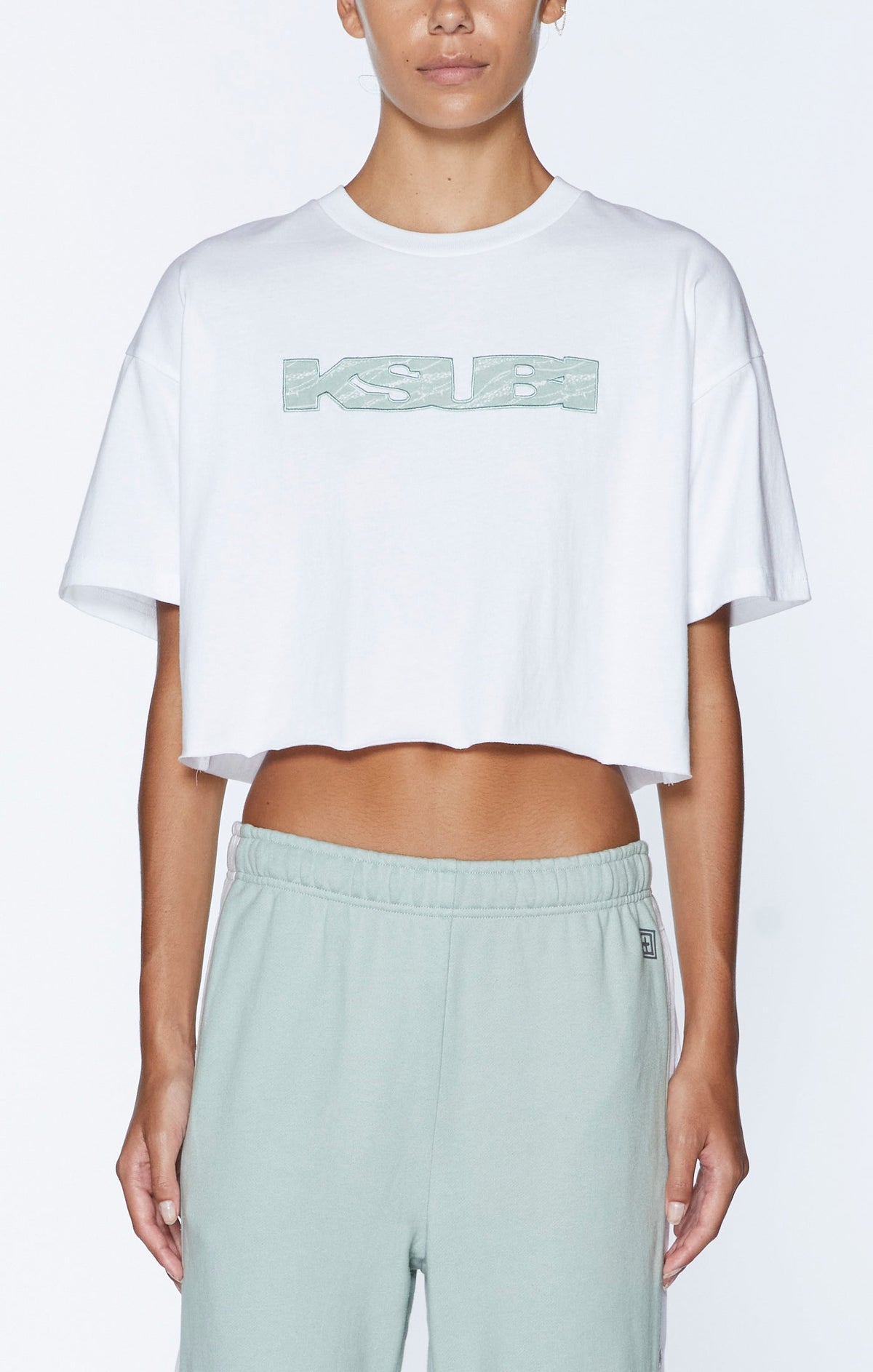 UNCHAINED OH G CROP WHITE