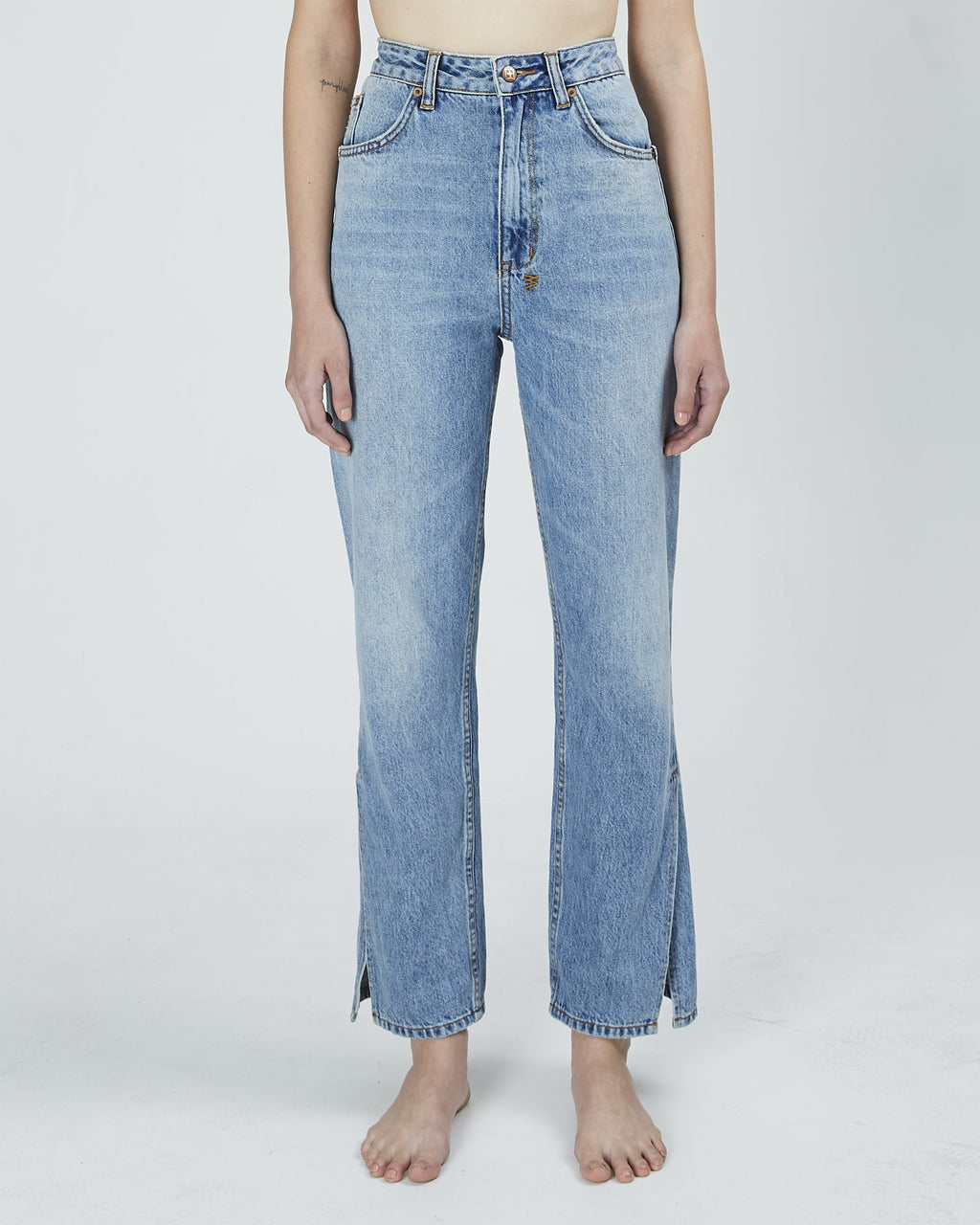 Womens Chlo Wasted Remixed Relaxed Denim Jeans - Denim