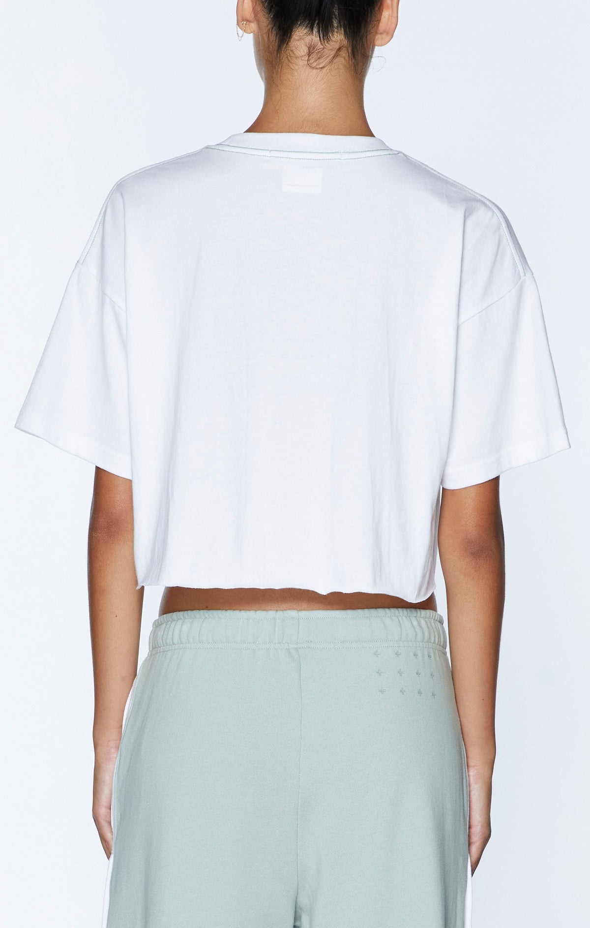 UNCHAINED OH G CROP WHITE