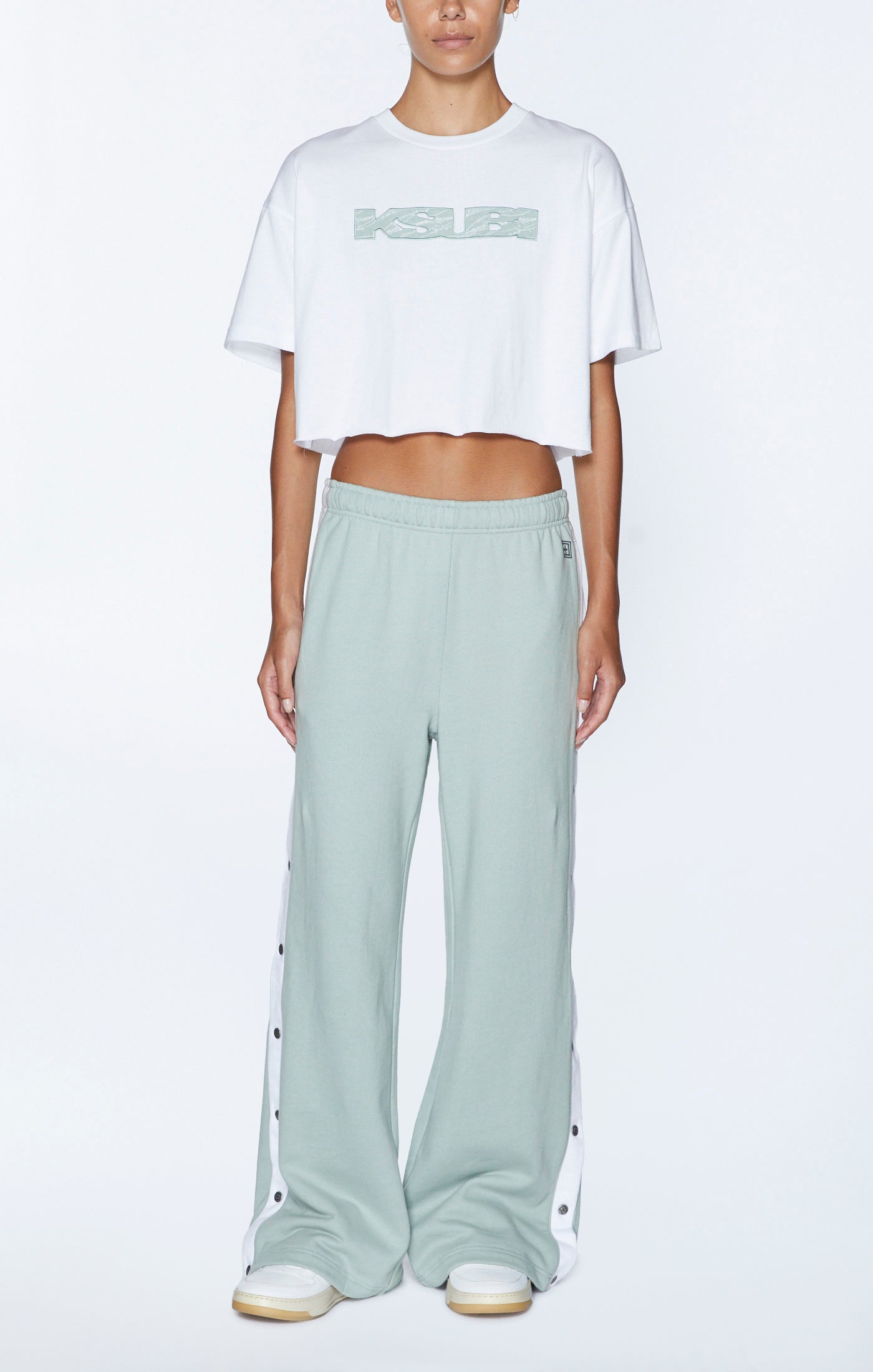 UNCHAINED OH G CROP WHITE