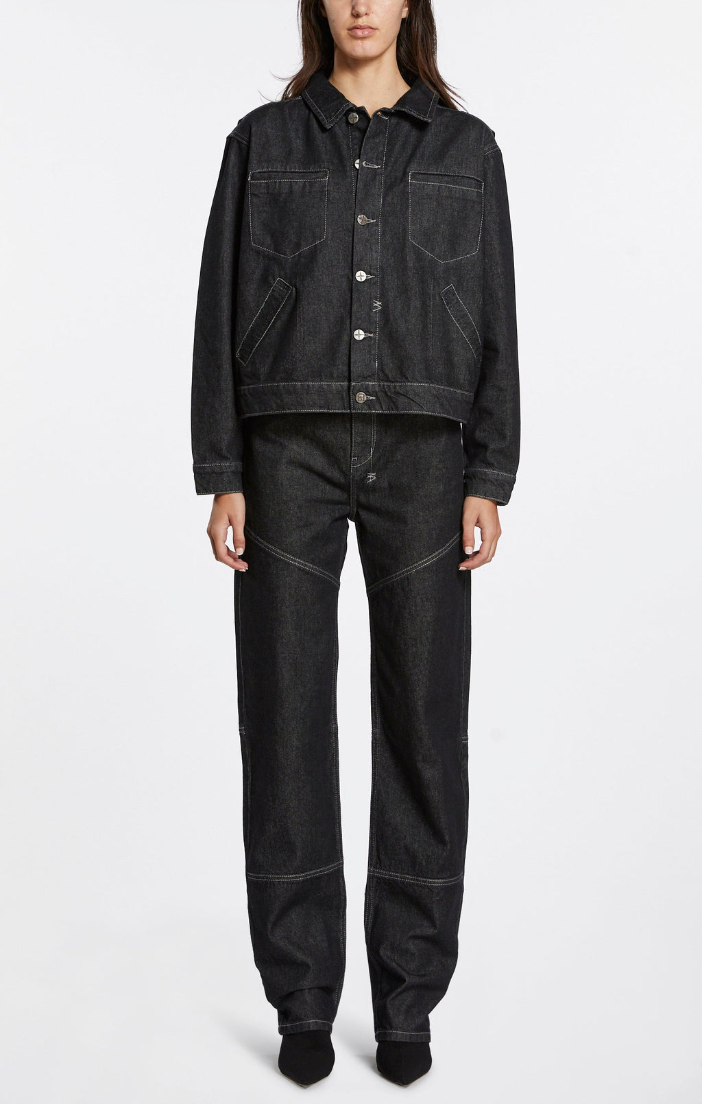 Womens Melrose Midnight Slim Denim Jeans - Black