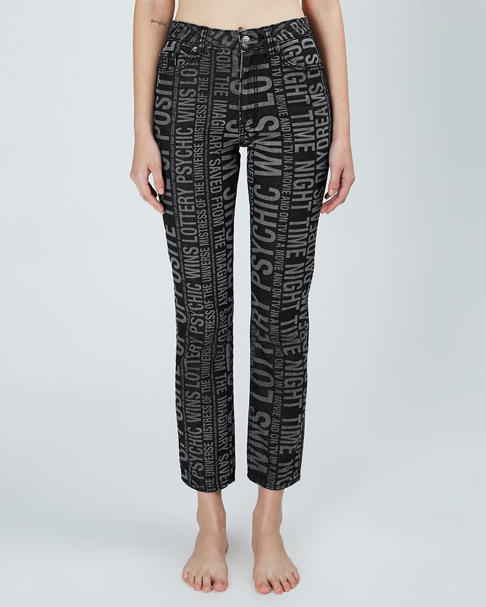 WOMENS  SLIM PIN TYPE O SLIM DENIM JEANS