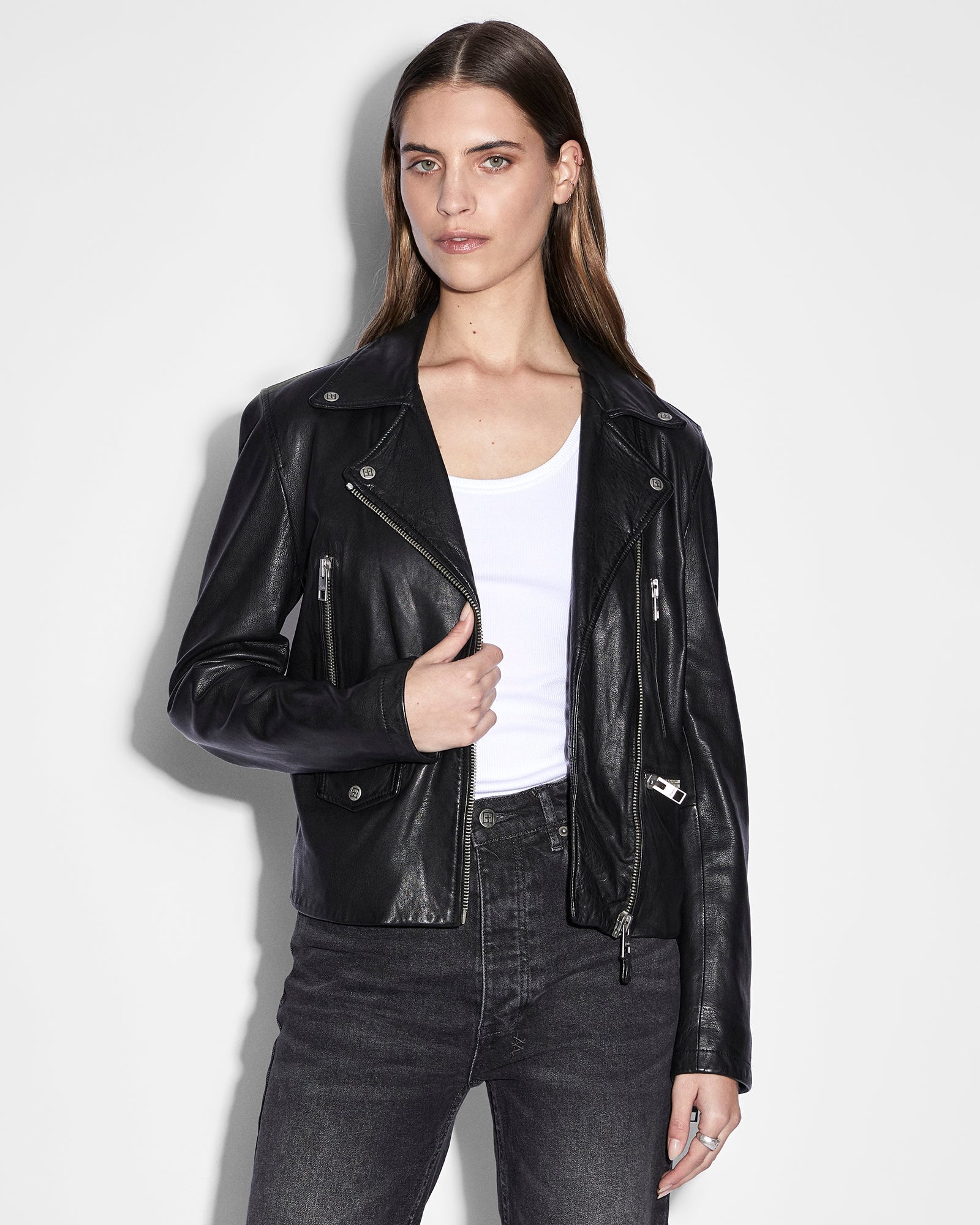 Buy Amplify Leather Jacket Black | Women's Jacket | Ksubi ++